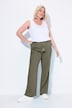 Pantalon en lin Mary. Taille élastique. Jambe droite et large