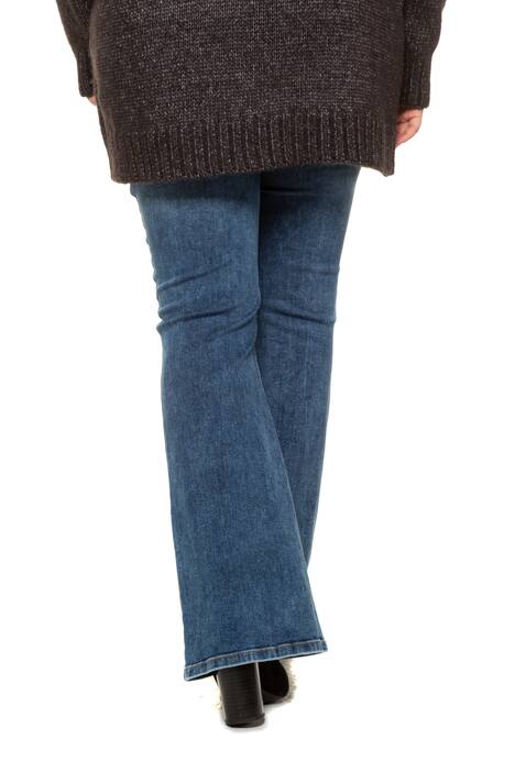 Wash Effect Flare Leg Stretch Jeans Pants Pants Ulla Popken