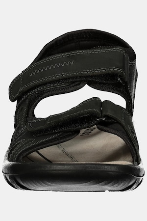 Duże rozmiary Męskie sandały, mężczyzna, czarne, rozmiar: 46, skóra, JP1880
