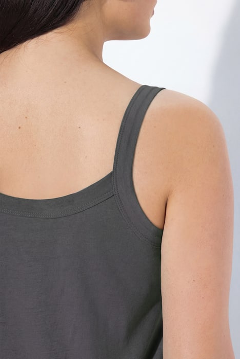 Spaghettitop, Rundhals, Modalmix, ärmellos