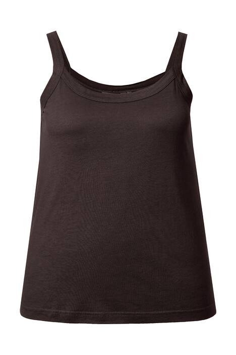 Top se špagetovými ramínky, kulatý výstřih, modalová směs, bez rukávů