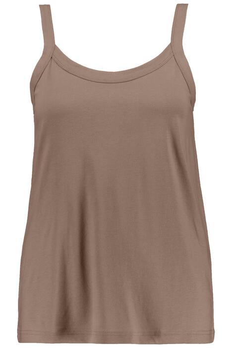 Top se špagetovými ramínky, kulatý výstřih, modalová směs, bez rukávů