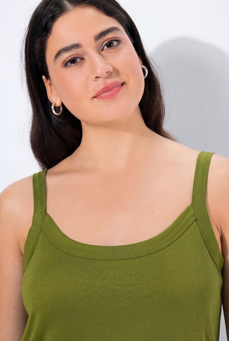 Spaghettitop, Rundhals, Modalmix, ärmellos