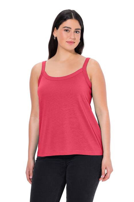 Top se špagetovými ramínky, kulatý výstřih, modalová směs, bez rukávů