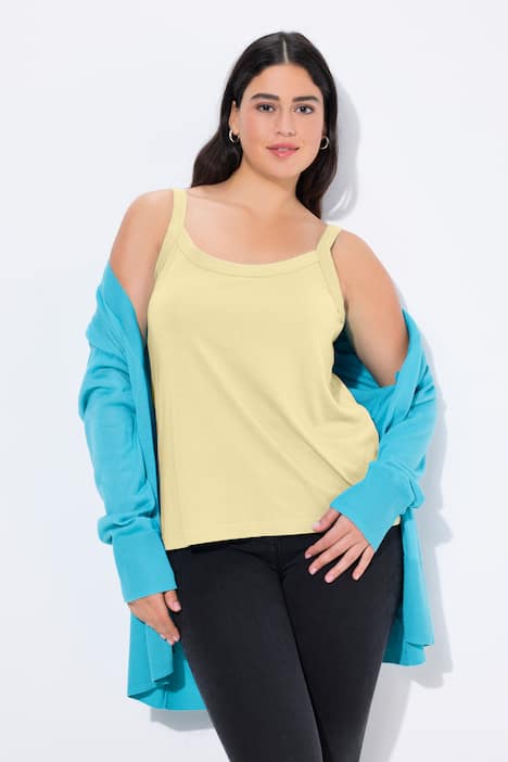 Spaghettitop, Rundhals, Modalmix, ärmellos