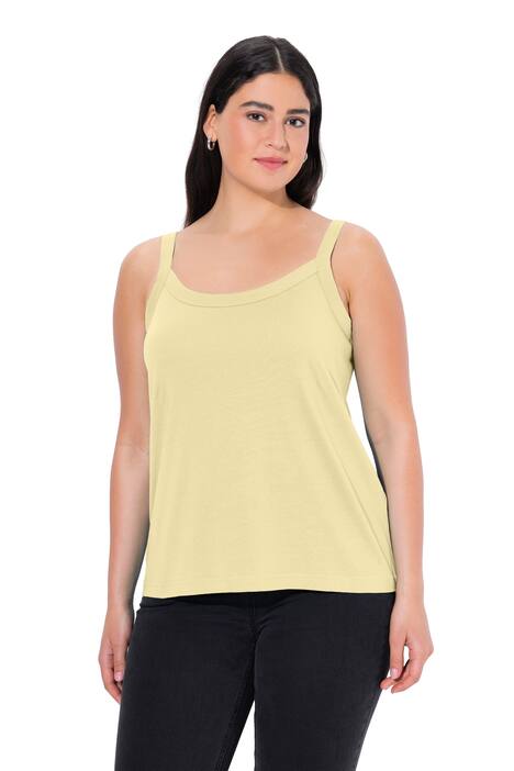 Top se špagetovými ramínky, kulatý výstřih, modalová směs, bez rukávů