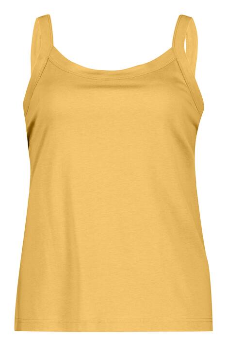 Top se špagetovými ramínky, kulatý výstřih, měkký modal-žerzej, bez rukávů