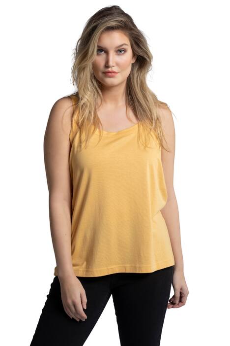 Top se špagetovými ramínky, kulatý výstřih, měkký modal-žerzej, bez rukávů