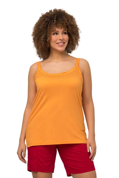 Top se špagetovými ramínky, kulatý výstřih, modalová směs, bez rukávů