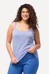 Top de tirantes espagueti, cuello redondo, mezcla de modal, sin mangas