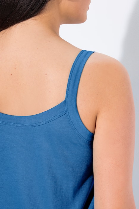 Débardeur à fines bretelles et décolleté rond, en modal mélangé