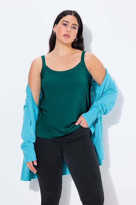 Spaghettitop, Rundhals, Modalmix, ärmellos