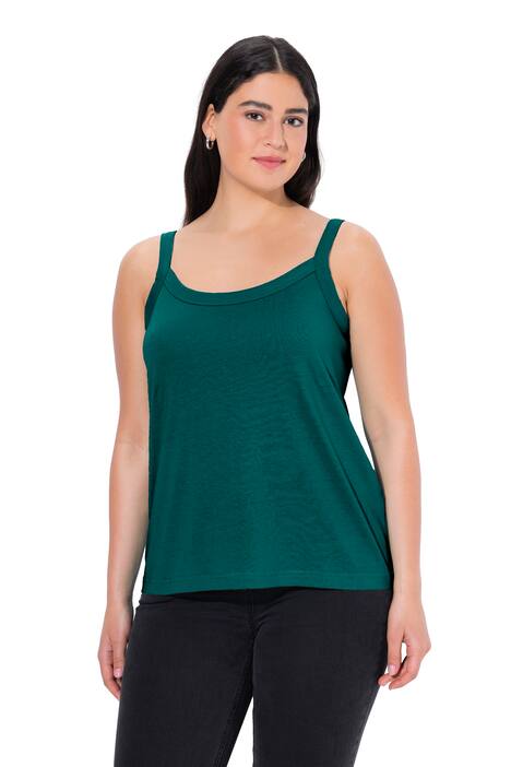 Top se špagetovými ramínky, kulatý výstřih, modalová směs, bez rukávů