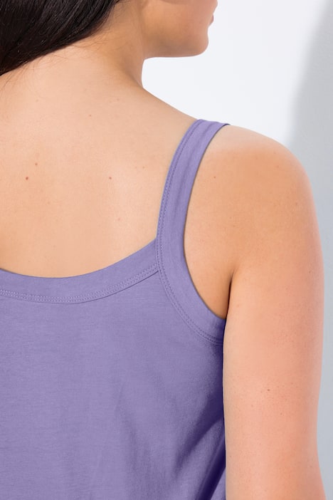 Débardeur à fines bretelles et décolleté rond, en modal mélangé
