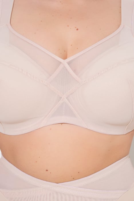 Bügel-BH, Softschale, Mesh-Einsatz, Cup C - E