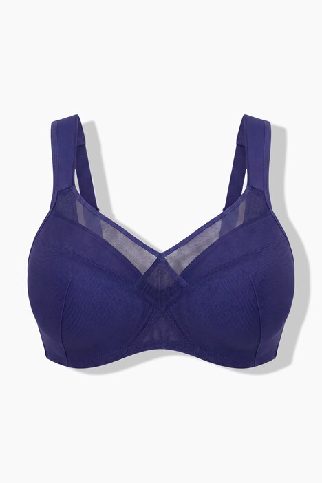 Soutien-gorge à armatures. Coques souples. Empiècements mesh - bonnet C-E