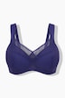 Soutien-gorge à armatures. Coques souples. Empiècements mesh - bonnet C-E