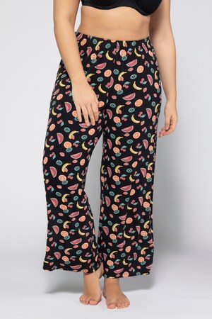 Duże rozmiary Spodnie od piżamy, damska, kolorowe, rozmiar: 42/44, wiskoza/elastan, Ulla Popken