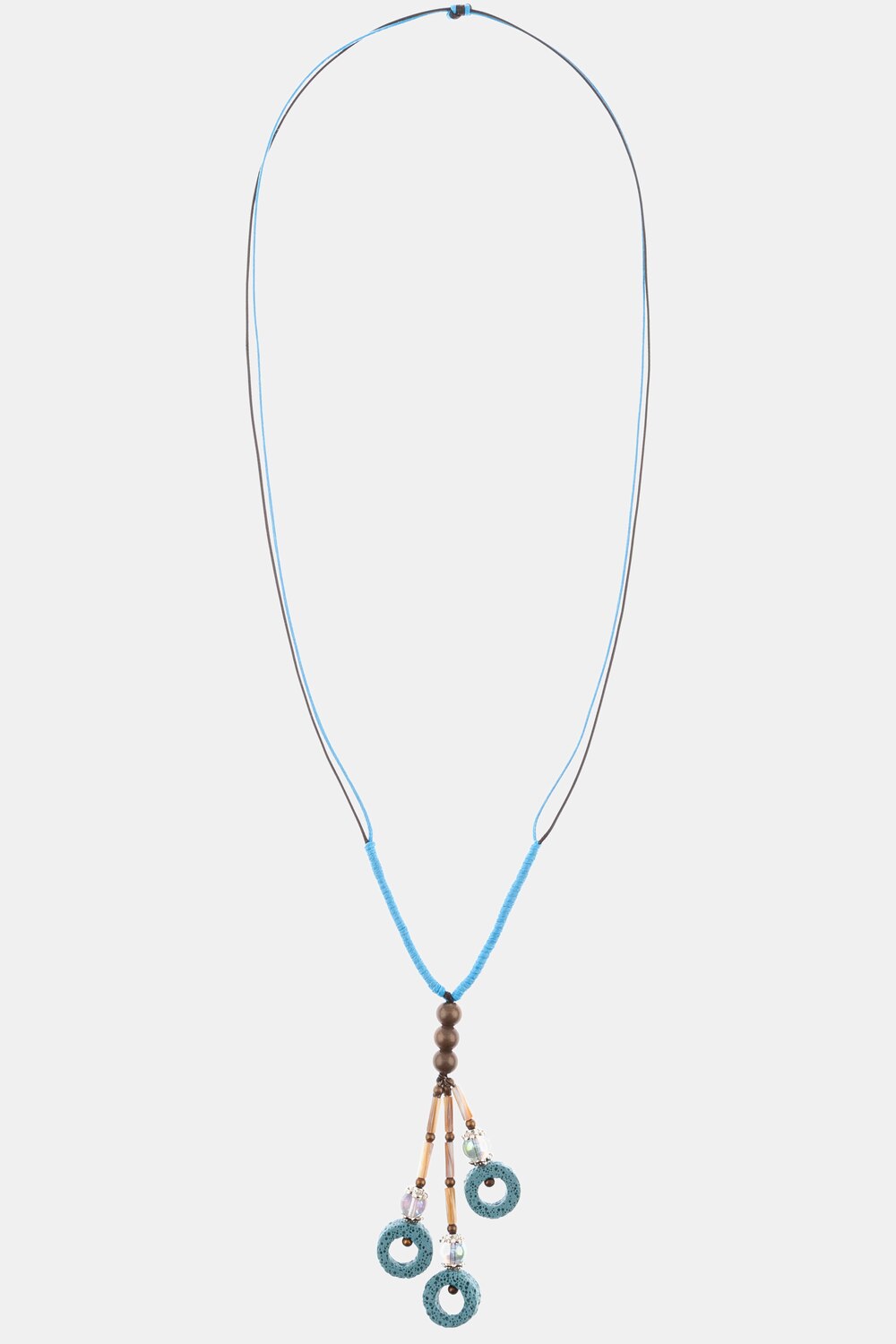 Grote Maten longketting, Dames, turquoise, Maat: One Size, Overige/Polyester/Synthetische vezels, Ul