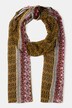 Sciarpa in viscosa particolarmente lunga con fantasia d'ispirazione etnica