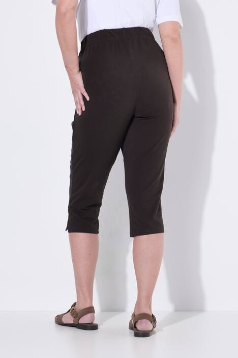 Capri-Leggings, seitliches Spitzenband, Biobaumwolle
