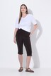 Capri-Leggings, seitliches Spitzenband, Biobaumwolle