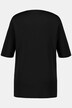 T-Shirt, V-Ausschnitt, Drapierung, Classic, Halbarm