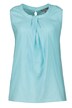 Halenkový top, řasení na stojatém límci, A střih, lněná směs