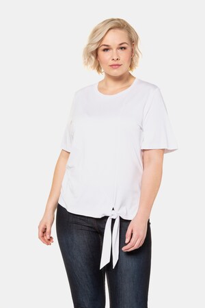 Duże rozmiary T-shirt, damska, biały, rozmiar: 54/56, wiskoza/elastan, Ulla Popken