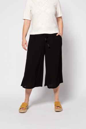 Duże rozmiary Spódnico-spodnie, damska, czarne, rozmiar: 42/44, wiskoza, Ulla Popken