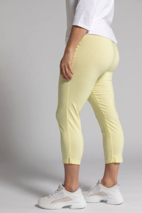 7/8-Bengalinhose Sienna, Vichykaro, Elastikbund