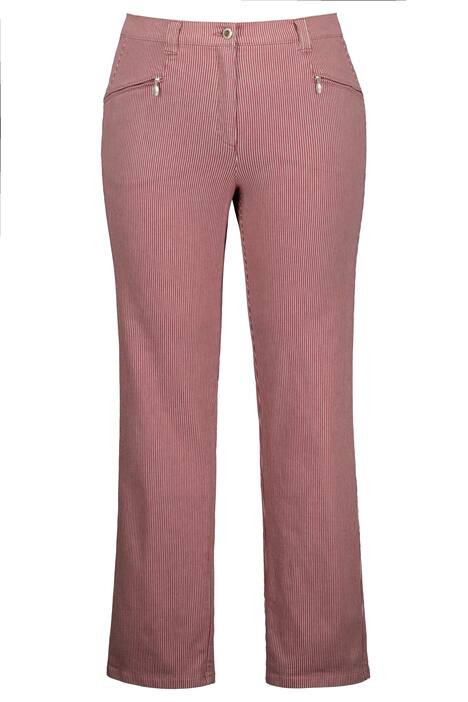 Kalhoty Mony, pruhované, lehce rozšířené, strečové