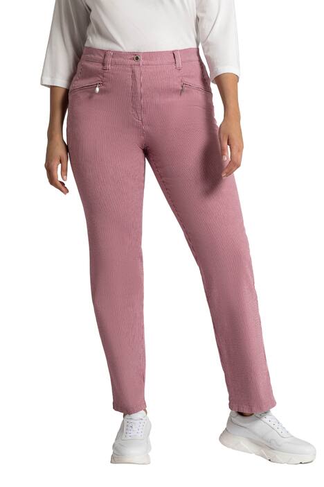 Kalhoty Mony, pruhované, lehce rozšířené, strečové