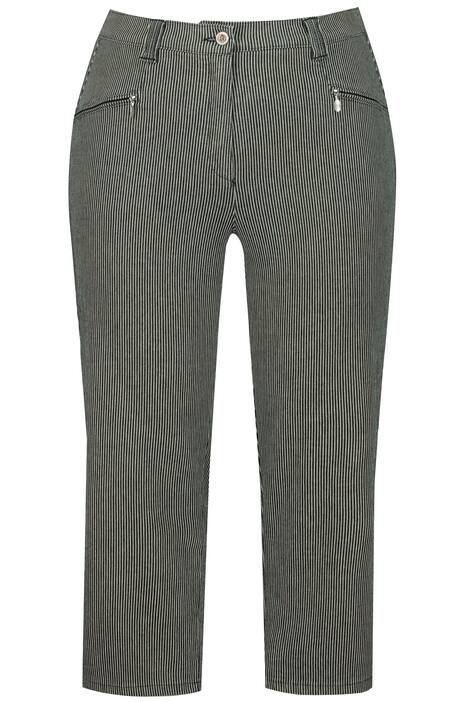3/4 kalhoty Mony, lehce rozšířené, streč, pruhy
