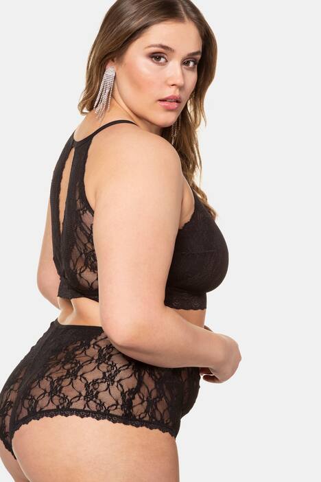 Spitzen Hipster, transparent, normal hohe Passform