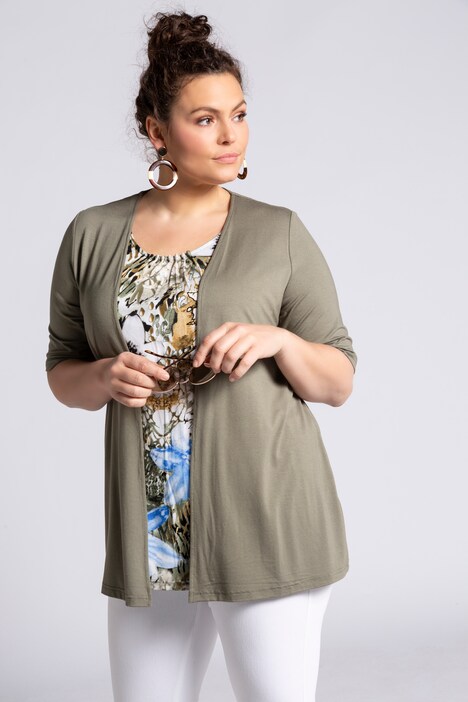2 in 1 cardigan top
