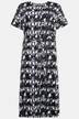 Sukienka Slinky, oversized, graficzny deseń, selection