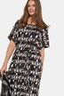 Sukienka Slinky, oversized, graficzny deseń, selection
