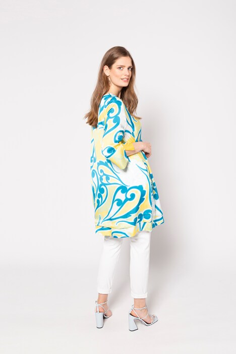 satin tunic blouse