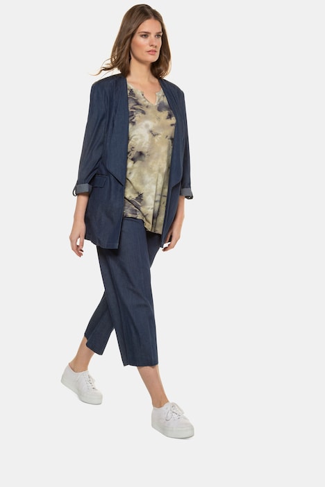 Ulla Popken Womens Plus Size Jacquard Textured Jacket 720378 
