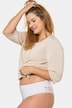 2 Pack of Lace Back Brazilian Panties - White
