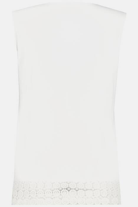 Top, dekolt w szpic, szeroki dół, koronka