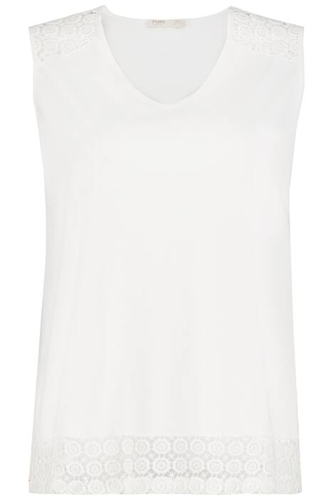 Top, krajka, A střih, výstřih do V, biobavlna