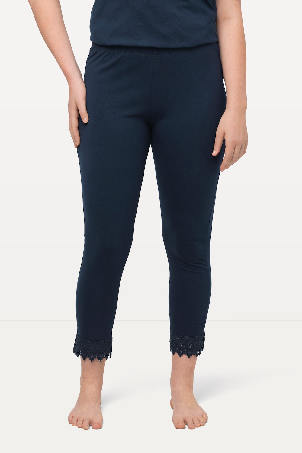 Image of Grosse Grössen 7/8-Leggings, Damen, blau, Größe: 42/44, Baumwolle, Ulla Popken