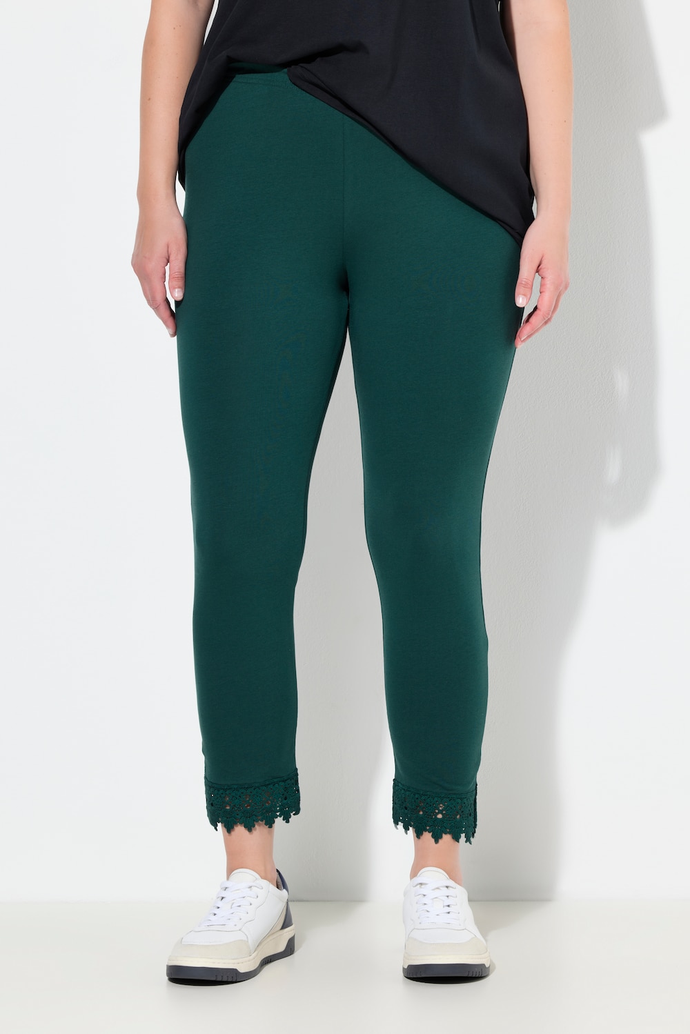 Große Größen 7/8-Leggings, Damen, türkis, Größe: 42/44, Baumwolle, Ulla Popken