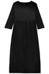 Žerzejové šaty, kulatý výstřih, 3/4 zvonové rukávy