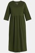 Jersey Kleid, Rundhals, 3/4-Glockenärmel