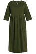 Žerzejové šaty, kulatý výstřih, 3/4 zvonové rukávy