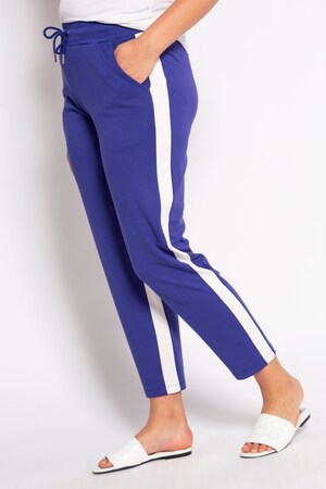 Duże rozmiary Spodnie dresowe, damska, niebiesko-fioletowe, rozmiar: 44, wiskoza/poliester/elastan, Studio Untold
