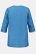 Embroidered Linen Notch Neck Tunic